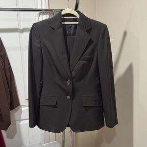 Anne Klein Dark Brown Blazer pant suit